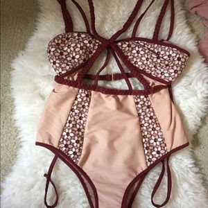 For Love & Lemons Samba Braided One Piece